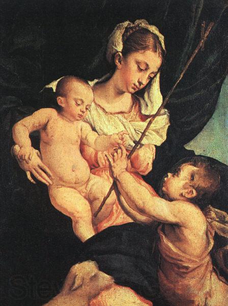 BASSANO, Jacopo Madonna and Child with Saint John the Baptistn 76uy Spain oil painting art